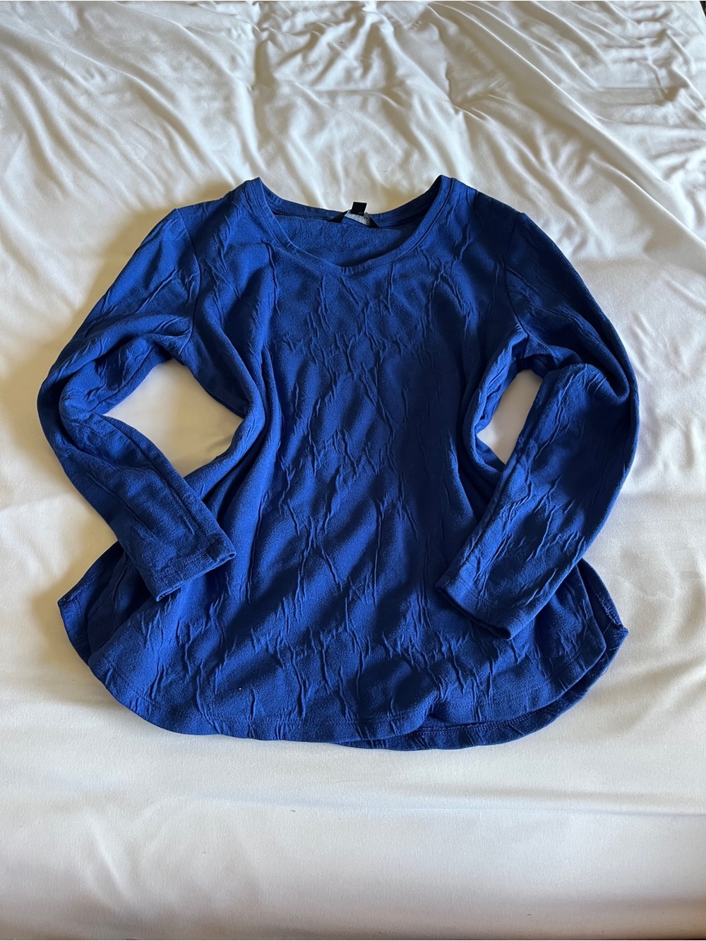 Simply Vera Vera Wang Long-Sleeve Top in Royal Blue